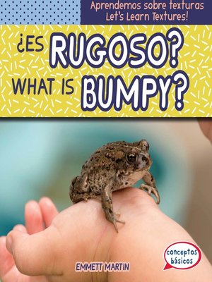 cover image of ¿Es rugoso? / What Is Bumpy?
